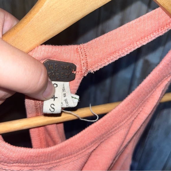 We The Free Coral Ribbed Oversized Tank - Picture 6 of 6